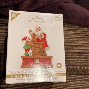 Hallmark Keepsake ‘Twas The Month Before Christmas Countdown Magic Ornam…